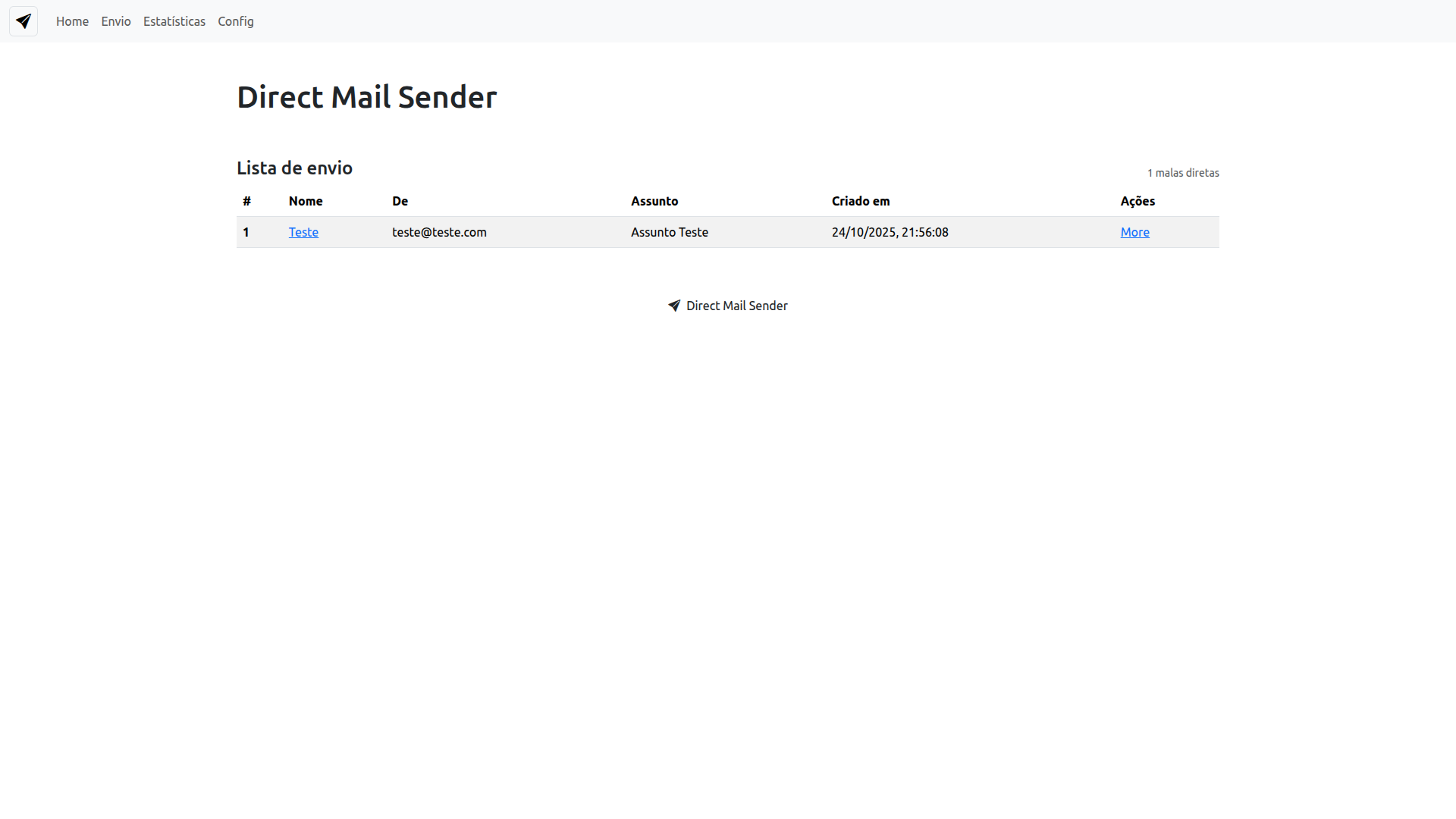Imagem do Direct Mail Sender
